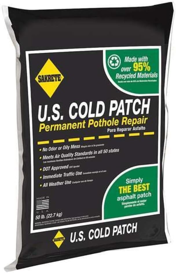 SAKRETE | U.S. Cold Patch Permanent Pothole Repair | 50 lb