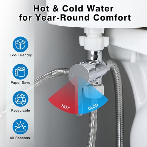 Bidet à eau chaude avec pression réglable sans électricité - 4