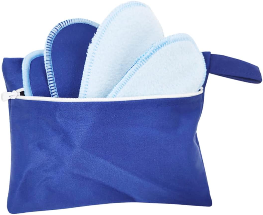 24pcs Foldable Washable Sanitary Pads Portable Menstrual Towel Reusable Cloth Pads