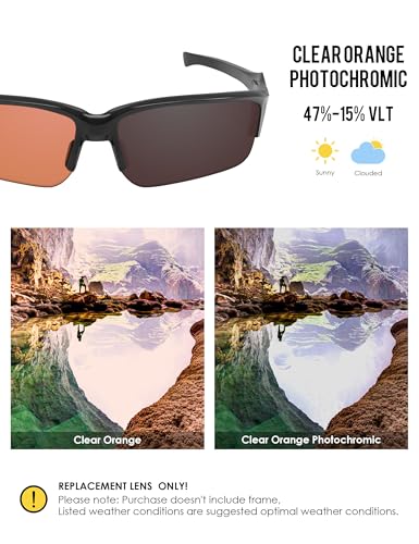 Image of BLAZERBUCK Polarized Replacement Lenses for Oakley Flak Beta OO9363 /Flak Beta Asian Fit OO9372 Sunglass