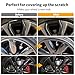 carsmallma Black Rim Touch Up Paint,Car Wheel Paint for Rims Scratch Repair Remover Pen Kit 2 in 1,Wheel Touch Up Paint for Cars Quick and Easy Fix Rim Curb Rash Scuff (Black)