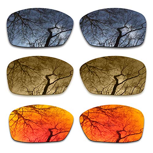 ToughAsNails 3 Pair Polarized Replacement Lenses for Oakley Hijinx Pack-SBF1