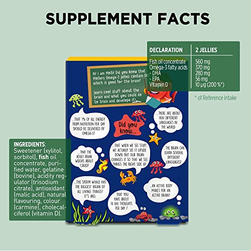 Möller'S JELLY FISHES Moller’S ® | Omega 3 Capsules For Children | Natural Fish Oil Omega 3 Fish Oil For Kids thumb #2