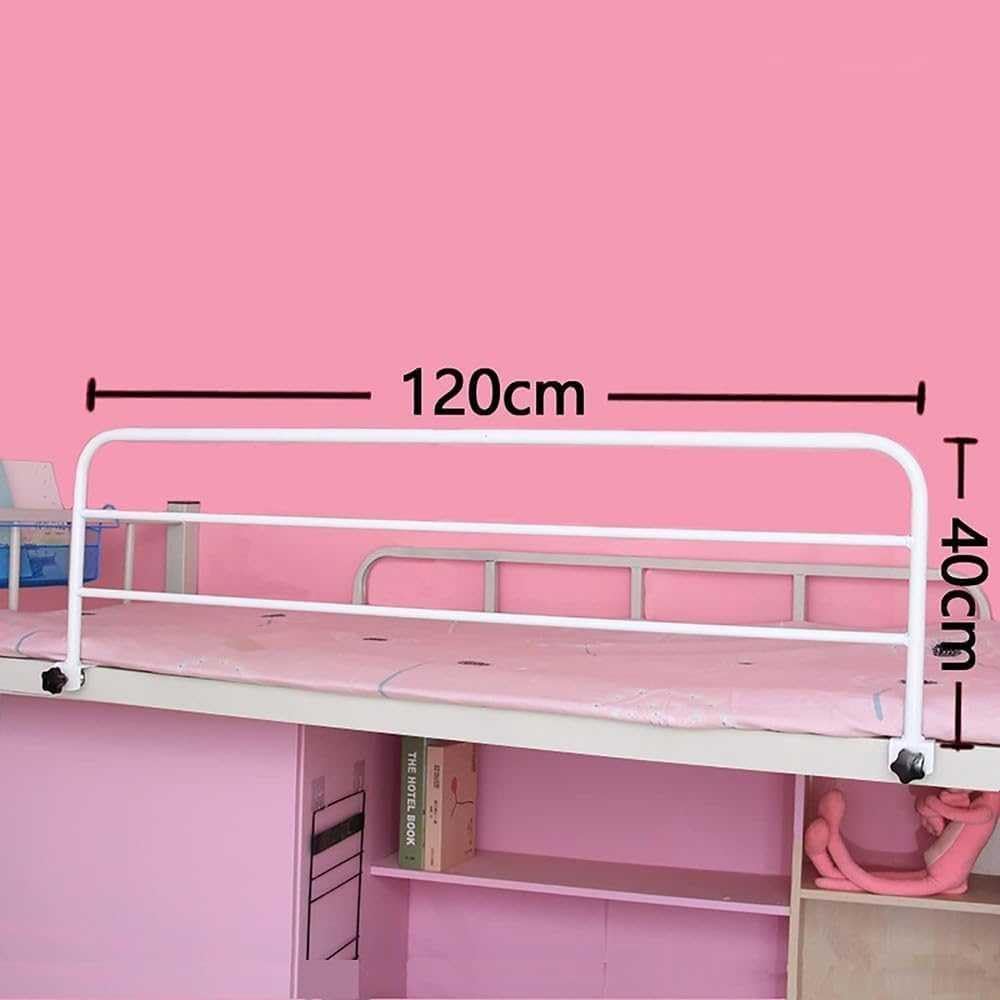 Sponda per Letto Regolabile per Anziani, Barra di Sostegno anticaduta, sponda di Supporto per Letto, per dormitori per Studenti, Donne Incinte, disabili (120 x 40 cm)