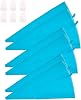 12 inch Silicone Pastry Bags 6-Pack Reusable Cake Decorating Bags Baking Cookie Icing Piping Bags Bonus 6 Icing Couplers for Standard Tips