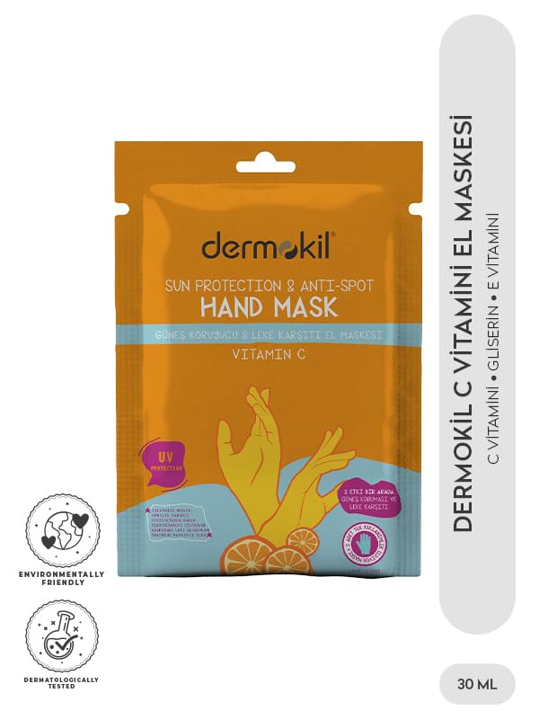 Dermokil Vitamin C-Güneş Koruyucu ve Leke Karşıtı El Maskesi 30 ml