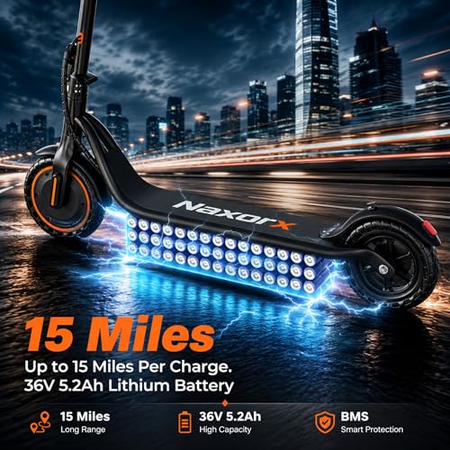 Image of Electric Scooter for Adults and Teens, 350W Motor, 19 MPH Top Speed Commuter E Scooter, Up to 19 Miles Range, 8.5 inch Solid Tires, Folding Electric Scooter with App Control, Dual Brake System