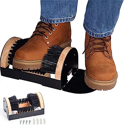 Brosse industrielle pour bottes et chaussures avec matériel de montage, élimine efficacement la boue et la saleté, idéale pour les chantiers de...