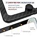 Aootf License Plate Frame Carbon Fiber -Black Aluminum Car Tag Holder Printing Carbon Fiber Pattern & Screw Kits, Slim Standard Size for USA Car (4 Hole)