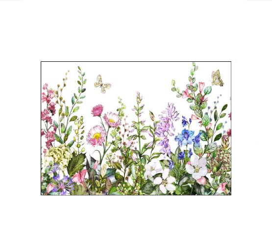 Decoración de pared botánica para salones luminosos y puertas de cristal de terraza
