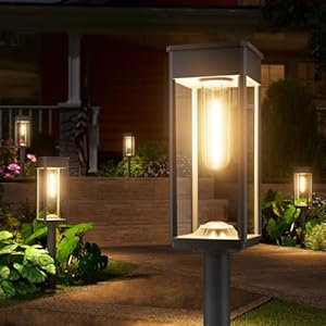 NEWMESSI 8 Pack Bright Solar Pathway Lights Outdoor,IP65 Waterproof Auto On/Off Solar Garden Light Path Lights Solar Powered for Outside Yard Path Lawn Walkway Driveway Landscape Lighting Patio Decor