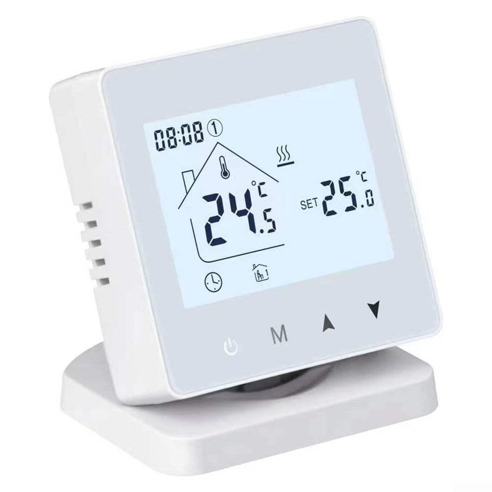Termostato intelligente programmabile, termostato wireless WIFI per riscaldamento dell'acqua a parete per caldaia termostato regolatore di temperatura (senza Wi-Fi)