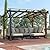 Endark 12 * 10FT Cedar Wood Pergola, Wind Secure, Strong, Quality Made, Rot Resistant, Concrete Anchors, Spacious for Outdoor Patio, Deck