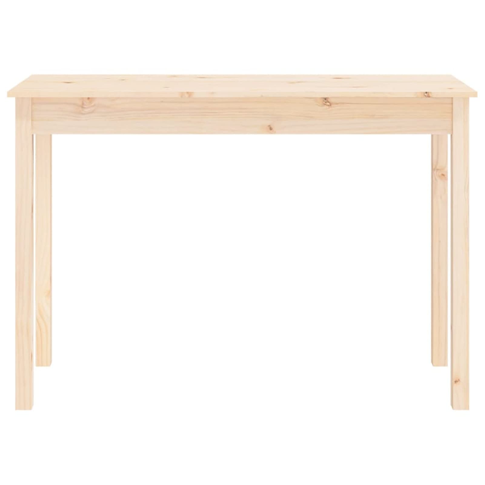 Homgoday Mesa Consola Madera Maciza de Pino 110x40x75 cm Mesas auxiliares de salón,Mesa Consola Recibidor Mueble de Entrada Estrecha Clásica