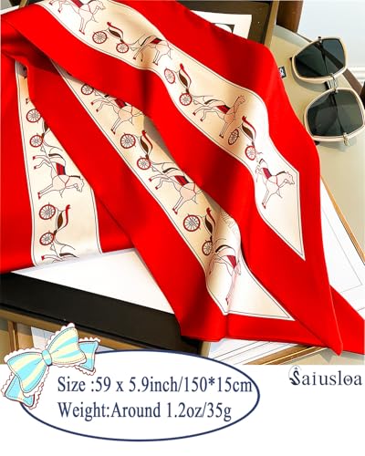 Purse Scarf For Handbags Head Scarves For Women's Hair Bags Scarfs Long Skinny Scarves Fashion Silky Headbands Accessories2