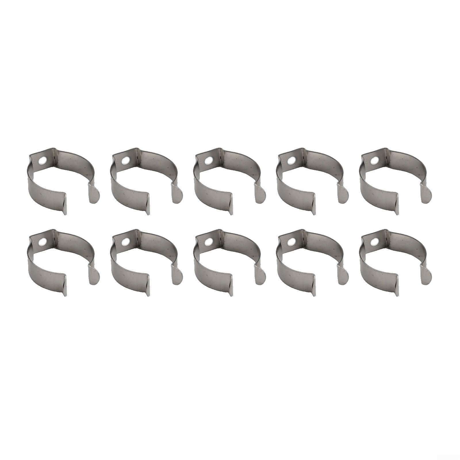 10Pcs Spring Terry Clips, Open Type Spring Tool Clips Steel Terry Clips, For Organizing Tools Brooms Brushes Rakes/Pipes In Garages Workshops Sheds Cabinets(32mm)