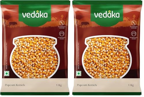 Image of Amazon Brand - Vedaka Popcorn Kernels | 1 Kg (Pack of 2)