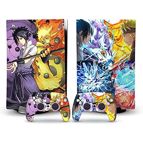 Mmoptop PS5 Skin Digital Edition Anime Console and Controller Vinyl Cover Skins Wraps Cover