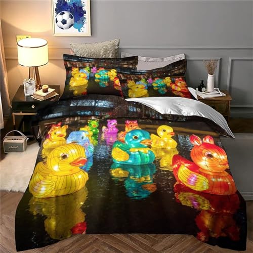 Housse de couette 135x200cm facile à laver avec zip pour ado