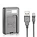 Neewer USB Battery Charger for LP-E8 Rechargeable Battery for Canon 550D/600D/650D/700D Rebel T2i/T3i/T4i/T5i