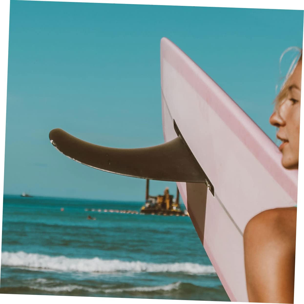 Ideal Für Aufblasbare Boards – 2er-Pack Ersatz-Board-finnen – Einzigartiges Gebogenes Design – Balance Stabilität Und Richtung – Gummi