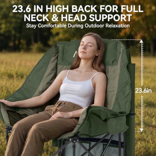 Huskfirm Camping Chair with Canopy Shade, Folding Chair with Canopy Green by Huskfirm - Used condition - Image 7