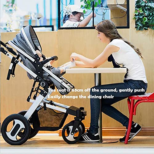 Baby kinderwagen voor pasgeborenen en peuters -3 in 1 kinderwagen Opvouwbare kinderwagen Anti-shock Springs High View… - Afbeelding 6