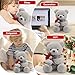 Teddybär Plüsch Kuschelbär 23 cm Teddybär Klein, Teddy Bär mit Rose Stofftier Spielzeug Dekozimmer,Plüschtier Bär Kuscheltiere für Mädchen und Jungen,Geschenk für Weihnachten, Valentinstag, Geburtstag