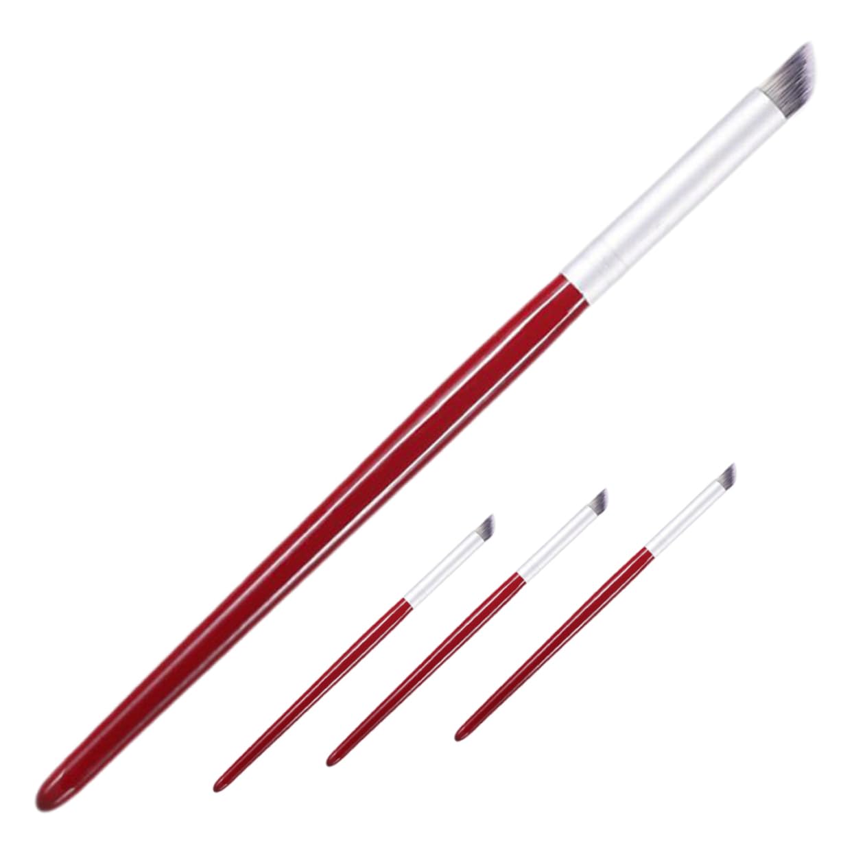 HAKIDZEL 4Pcs Gel Nail Brush Flexible Nail Art Brushes for DIY Designs for Manicure Nail Art Lovers for Creating Patterns and Flowers
