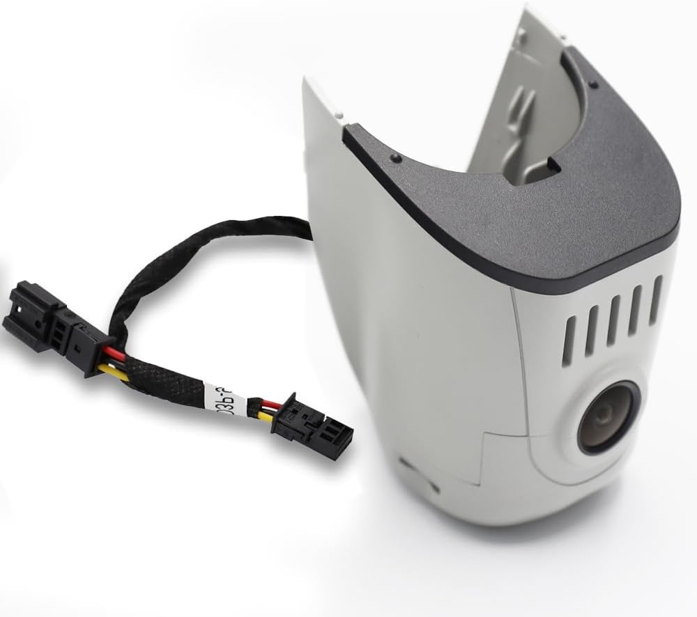 FITCAMX 4K Dash Cam unit with its connected power cable and harness.