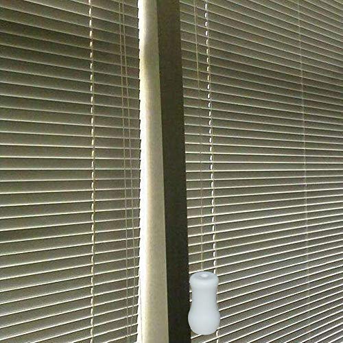 APUXON 20pcs White Plastic Cord Tassel Window Blind Cord Knobs Drops Pull End for Blinds or Shades