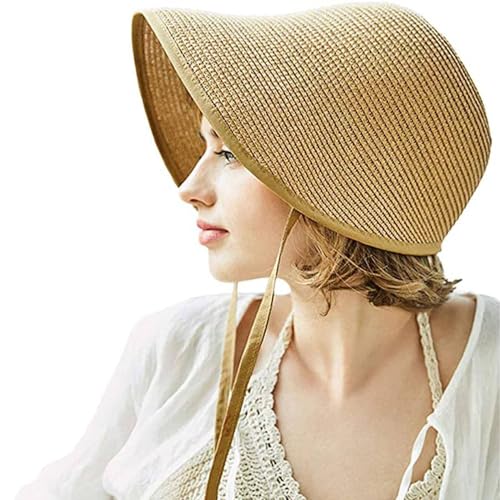 Sombrero de paja estilo francés para mujer miniatura 1