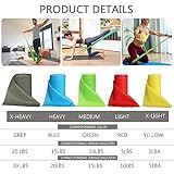 Resistance Bands Professional Bulk Roll, Elastic Band, Latex-Free, Stretch Bands for Working Out Women or Men, Exercise Bands for Physical Therapy, Yoga, Pilates, Rehab,Fitness (Gray - X-Heavy) - Image 2