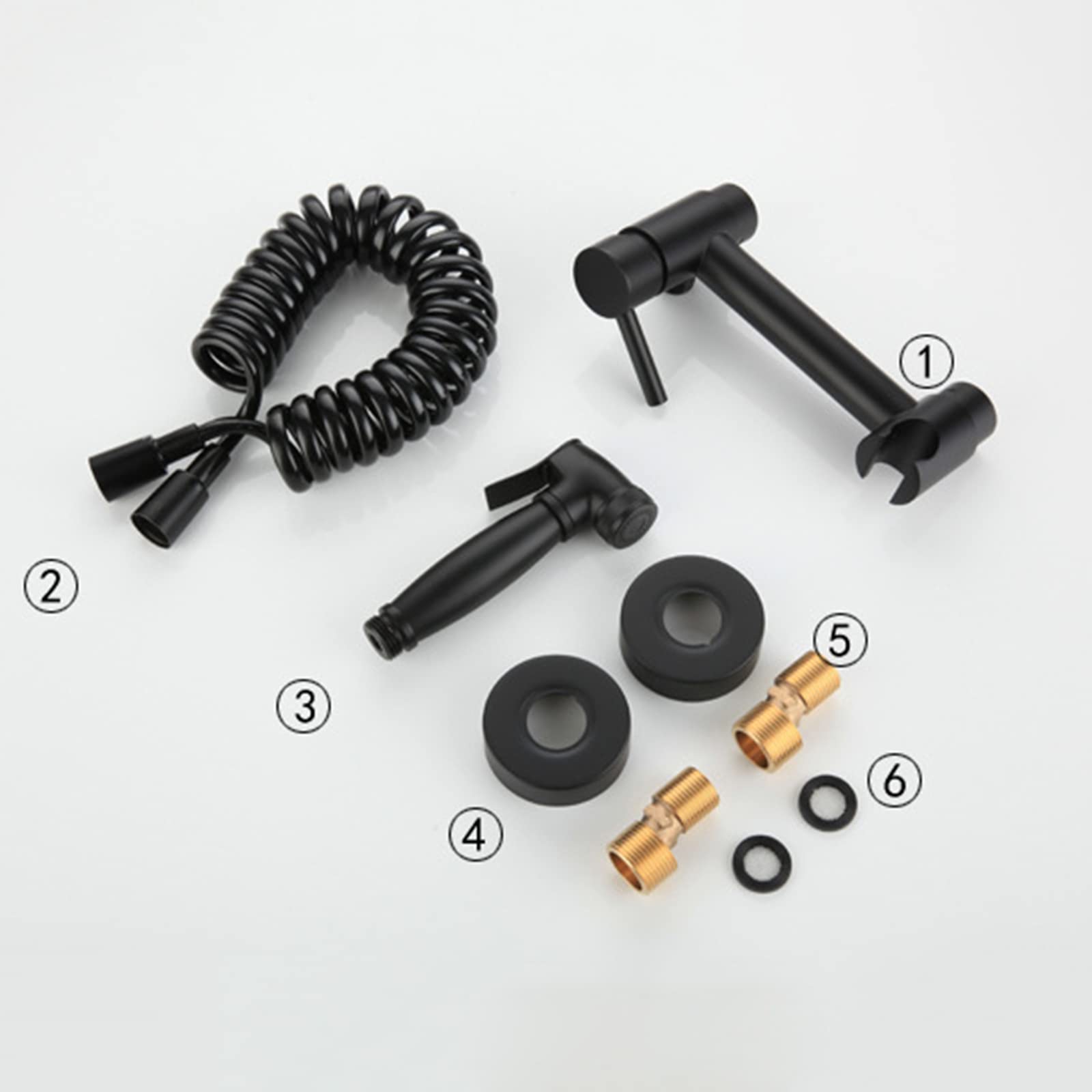 Set di doccetta per bidet da parete, kit miscelatore per bidet multifunzione e spray per la pulizia del bidet con tubo flessibile, perfetto per l'igiene del bagno