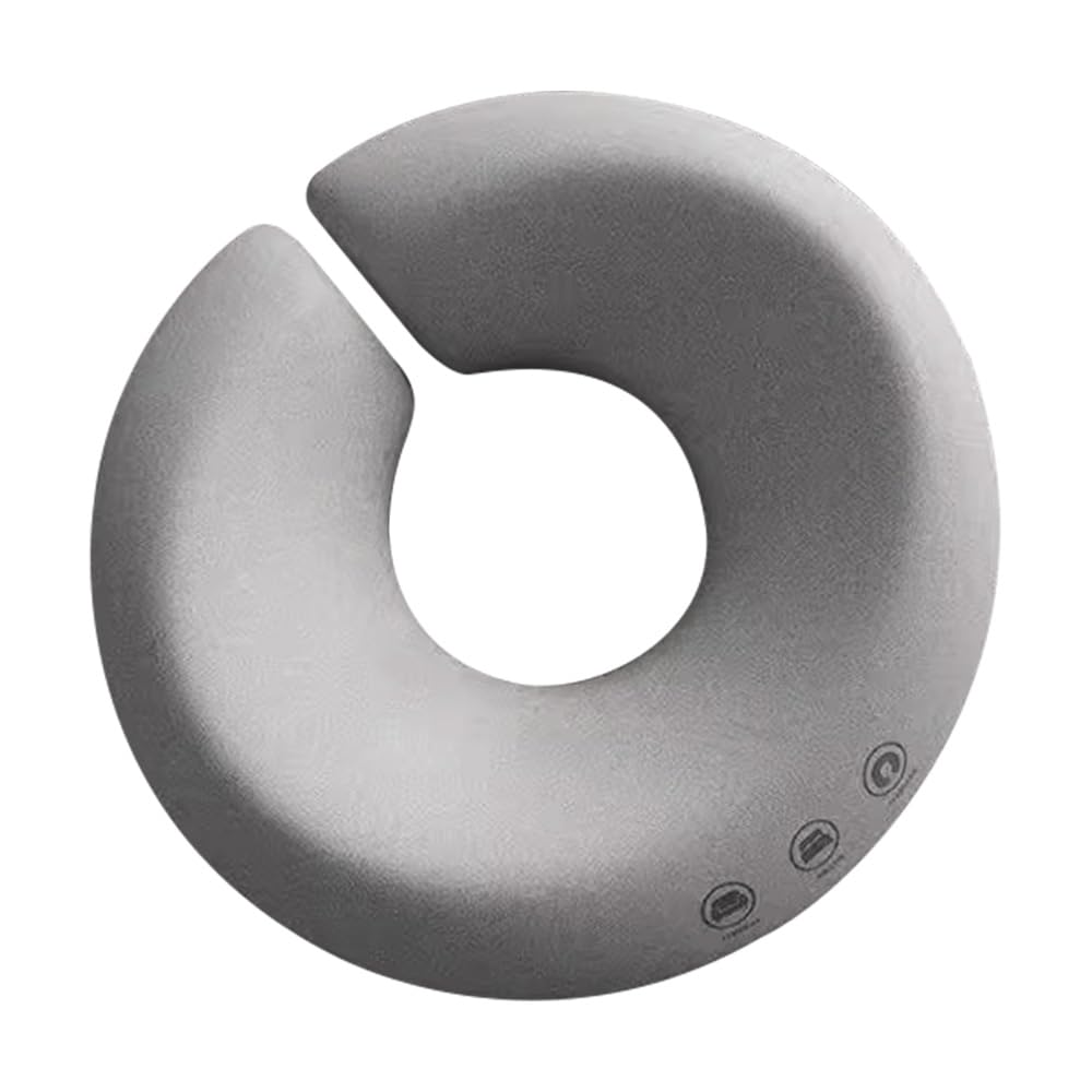 Oreiller face vers le bas en mousse à mémoire de forme gris pour table de massage et spa