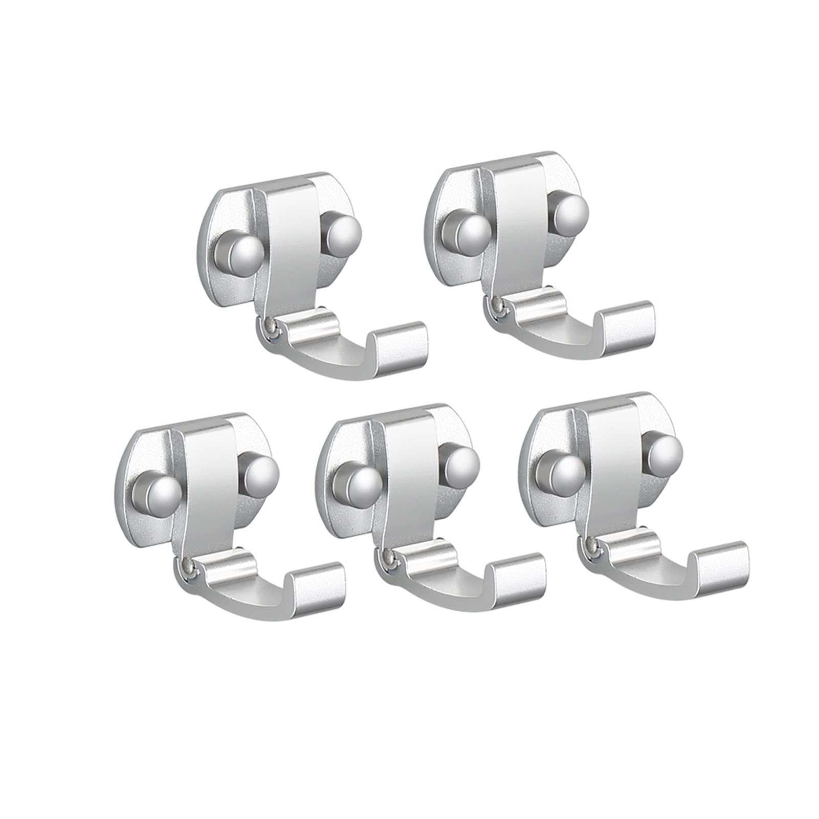 MRKU Coat Rack with Hooks 5 Durable Bedroom Entrance Wall Anti-Rust Hardware Sturdy Easy to Install Towel