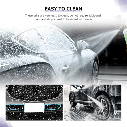 Image of LUWU Front Grill Mesh Compatible With 2020-2025 2026 Mazda CX-30 Front Mesh Grill Inserts Trims Front Mesh Grille Cover Guard for 2025 2026 Mazda CX30 Car Exterior Accessories ABS Material 2PCS