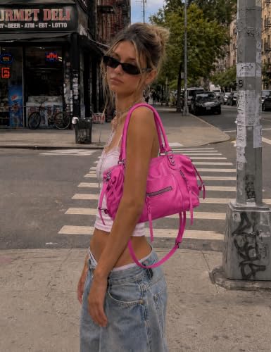 Babysun Mini City Bags Vegan Leather Tote Bag (8L) PU Hobo Bags for Women Small Shoulder Crossbody Handbag with Adjustable Strap - image 2