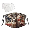 ShaggyDogz Adults Unisex Fashion Washable Reusable Adjustable Bandanas with Filters for Woman Man Breathable Costume Outdoor Festival Party