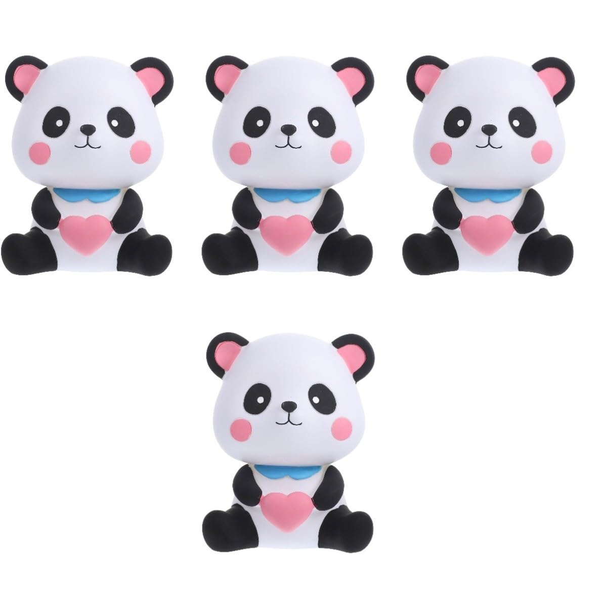 TOPBATHY 4 Piezas Hucha Panda de Vinilo PVC para Ahorrar y Decorar el Hogar