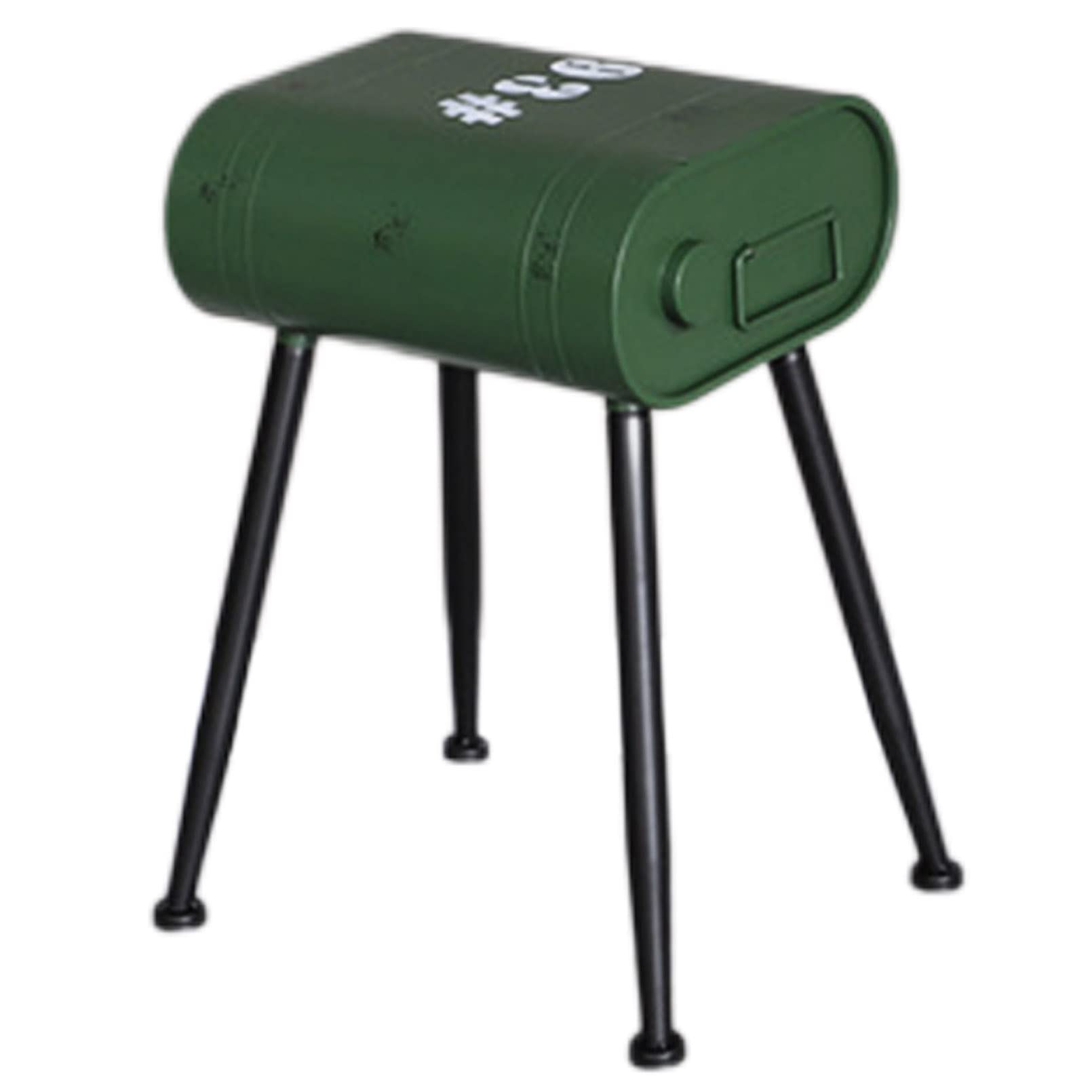 Chaise de bar baril de pétrole nostalgique pour un coin déjeuner style bistro