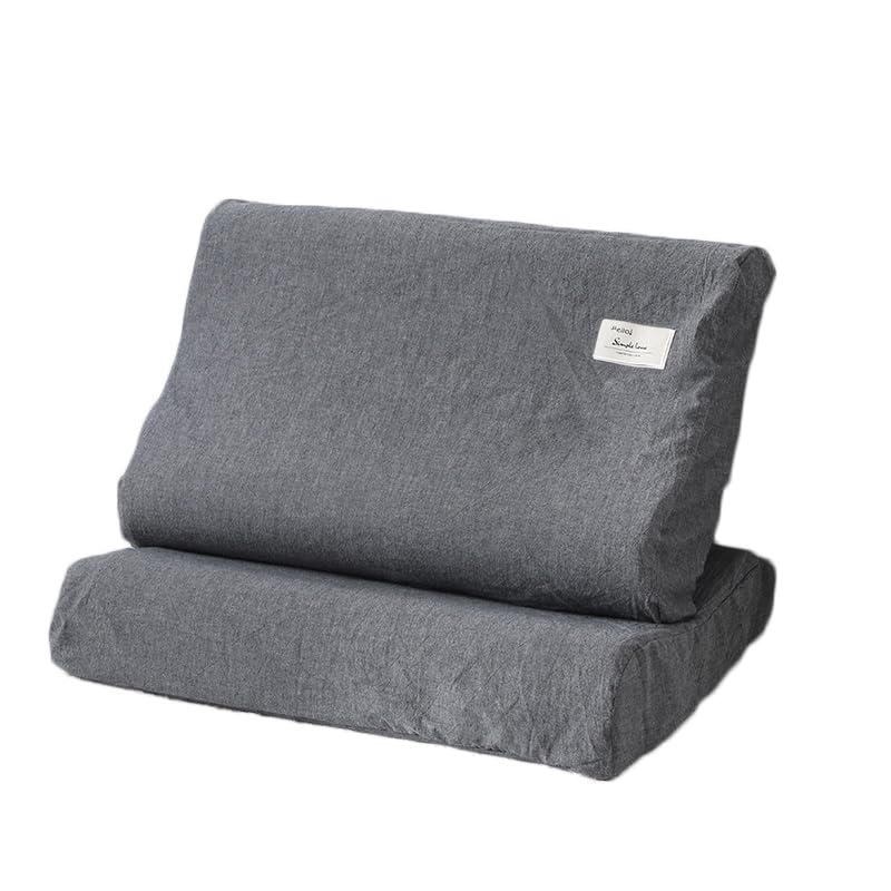 5 Fundas de Almohada a Cuadros de algodón Suave, Color sólido, compatibles con Espuma viscoelástica, Fundas de Almohada de látex, Fundas de Almohada para Dormir para Uso doméstico