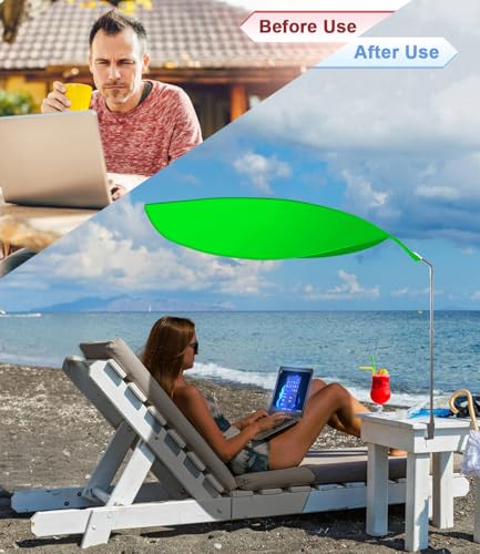 Adjustable Cubicle Shade and Desk Shade, 2026 New Office Cubicle and Desk Shade, Desk Canopy to Block Light AC Airflow, for Cubicle Cover & Light Shield for Partitions to Block Overhead Light, Green — view 4