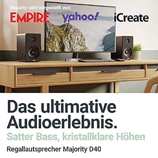 Majority D40 Enceinte HiFi Active, puissante Paire d’enceintes Bluetooth stéréo avec ampli, Multiples entrées et Options… - Les Beatles, Paul McCartney, John Lennon, RIngo Starr, George Harrison Majority D40 Enceinte HiFi Active, puissante Paire d'enceintes Bluetooth stéréo avec ampli, Multiples entrées et Options… – Image 2
