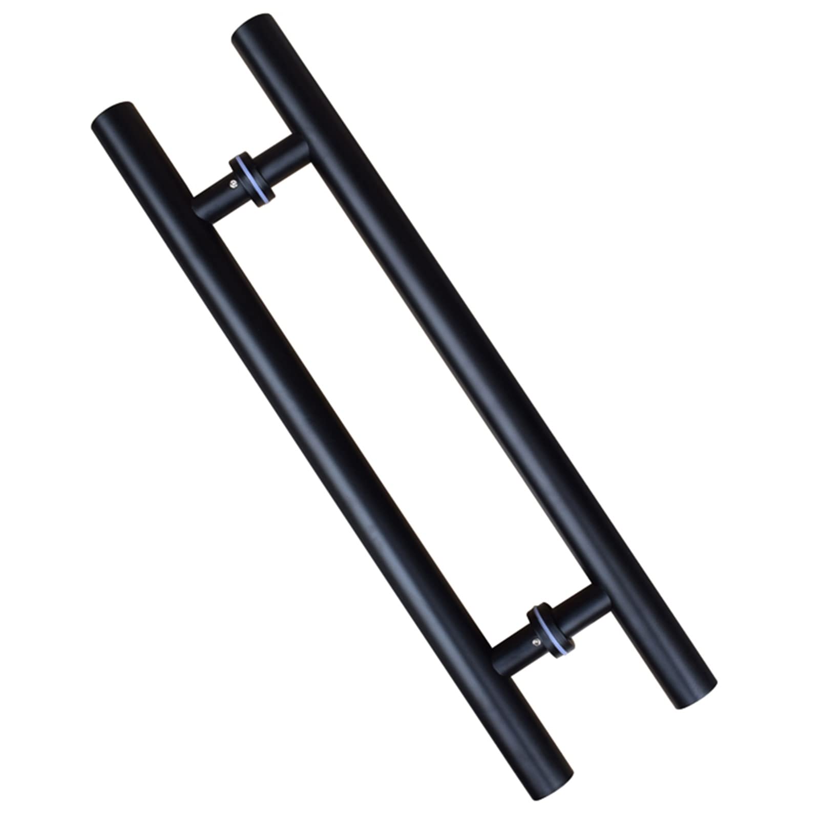Poignée de porte noire double face pour porte en verre et de grenier