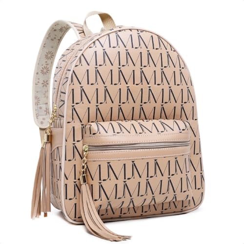 Mochila Bolsa Feminina Fashion Adulto Juvenil Para Todos(amendoa silk)