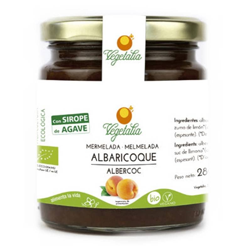 Mermelada De Albaricoque Con Agave Bio Vegano Vegetalia