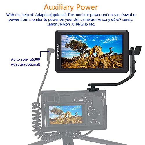 Andycine A6 5.7 Inch Hdmi Field Monitor 1920X1080 Dc 8V Power Output Swivel Arm Compatibel For Sony,Nikon,Canon Dslr And Gimbals #TOP1