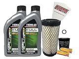 CYCLEMAX Full Synthetic Tune Up Kit with Spark Plugs Compatible with 2001-2008 Kawasaki Mule 3010