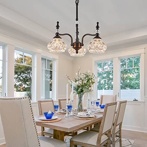 Zilanl Modern 3-Light Chandeliers Black Kitchen Island Pendant Light For Farmhouse Living Room Bedroom Hotel #TOP1